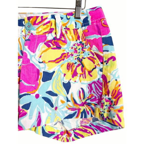 Lilly Pulitzer Pink Floral Print Callahan Casual Shorts Size 2 - Picture 4 of 7